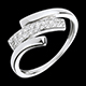 joaillerie bague empreinte feline or blanc