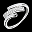 achat en ligne bague empreinte f�line or blanc