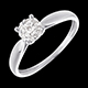 cadeau femmes bague roseau or blanc sphere pavee diamants
