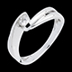 Bague Solitaire or blanc Mont Diamant