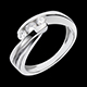 bijou or bague trilogie ritournelle or blanc