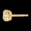 vente   Boucles d'oreilles trilogie parenth�se puces or jaune - 6 diamants