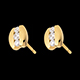 bijou or boucles oreilles trilogie parenthese puces or jaun