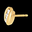 mariage boucles d'oreilles trilogie parenth�se - puces or jaune (MM) - 0.23 carats - 6 diamants