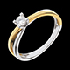Solit�rring Duetino - Gelbgold und Weissgold