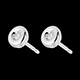 mariages boucles oreilles calice diamants puce or blanc pm