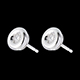mariages boucles oreilles calice diamants puce or blanc pm