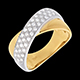 femme bague tandem semi pavee gm carats 40 diamants