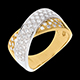 achat en ligne bague tandem pavee gm carats 57 diamants