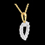 achat en ligne Pendentif Coeur �chancr� diamants (GM) - 0.9 carats - 14 diamants