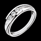vente on line bague trilogie bipolaire or blanc