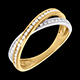 cadeaux femme anneau tandem pave pm 26 carats 43 diamants