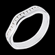Anneau illusion or blanc semi pav� - serti rail - 16 diamants