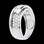 cadeau Trilogie bipolaire or blanc pav�e  - 0.86 carats - 35 diamants