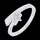 Bague Mon �toile filante argent et diamant