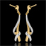 vente on line Boules d'oreilles nou�es or jaune pav�es