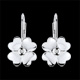 Boucles d'oreilles Ma chance argent et diamant