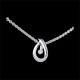 Collier Poire argent et diamant