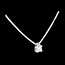 ventes Collier solitaire or blanc (PM)