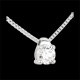 bijouterie collier solitaire or blanc tgm 26 carats
