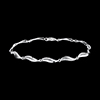 cadeau femme Bracelet Torsade or blanc - 22 diamants