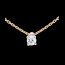 cadeaux Collier solitaire or jaune (MM)