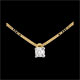 Collar Solitario oro amarillo 