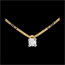 mariage Collier solitaire or jaune (PM)