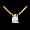achat en ligne Collier solitaire or jaune (TGM) - 0.26 carats