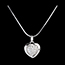 bijouteries Pendentif Sweet Heart�Blanc - 18 diamants