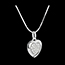 femme Pendentif Sweet Heart�Blanc - 18 diamants