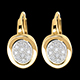 cadeaux femme dormeuses alcove or jaune pave 24 carats 20 diaman