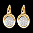 vente on line Dormeuses alc�ve or jaune pav�  - 0.24 carats - 20 diamants