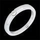 Anello Solitario Sinfonia - oro bianco