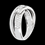 cadeau femmes Trilogie Funambule or blanc pav� - 0.62 carats - 45 diamants