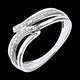 Anello Serenity oro bianco - 6 diamanti