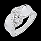 acheter bague trilogie fantasia or blanc
