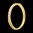 ventes on line Alliance or jaune semi pav�e - serti barrettes - 10 diamants