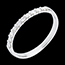 mariages Alliance or blanc semi pav�e - serti barrettes - 10 diamants