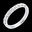 achat en ligne Alliance or blanc semi pav�e - serti barrettes - 0.5 carats - 8 diamants