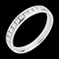 mariage Or blanc - 0,25 carat