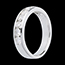 achat on line Alliance or blanc semi pav�e - serti rail - 1 carats - 9 diamants