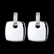 Boucles d'oreilles Carr�s magiques argent et diamant
