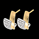 Orecchini Tropico oro giallo pav� - 24 diamanti