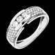 vente en ligne bague trilogie serrure pavee