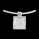 Collier Karo in Weissgold - 0.45 Karat - 25 Diamanten