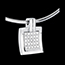 cadeaux Collier empreinte or blanc pav�e - 0.45 carats - 25 diamants