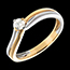 achat on line Solitaire sillon or jaune-or blanc (MM)