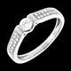mariages solitaire arche or blanc pave 038 carats 29 diaman