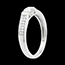 cadeau femme Solitaire arche or blanc pav� - 0.38 carats - 29 diamants